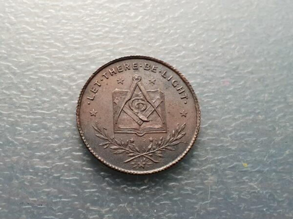 MASON GRAN BRETAÑA ESCOCIA SCOTLAND MEDALLA MASONICA  21 mm