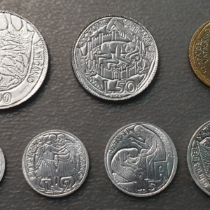 VATICANO PABLO VI SERIE ANUAL MONEDAS 1975 AÑO SANTO  1+2+5+10+20+50+100 LIRE SC