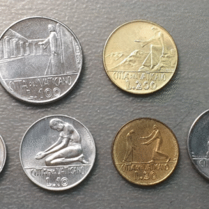 VATICANO PABLO VI SERIE ANUAL MONEDAS 1978 5+10+20+50+100+200 LIRE SC UNC