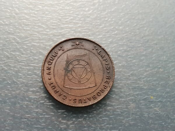 MASON GRAN BRETAÑA ESCOCIA SCOTLAND MEDALLA MASONICA  21 mm - Imagen 2
