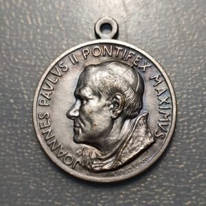 MEDALLA RELIGIOSA PAPA JUAN PABLO II PEREGRINAJE SINODAL REGGIO Y GUASTALLA 1980