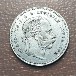 AUSTRIA FRANZ JOSEPH I 20 KREUZER 1868 MBC