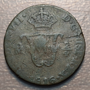 MEXICO FERNANDO VII 2/4 TLACO (1/8 REAL) 1816 ESCASA