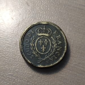 FRANCE FRANCIA PONDERAL COIN WEIGHT ECU LOUIS XV LOUIS XVI 29,22 g 30 mm