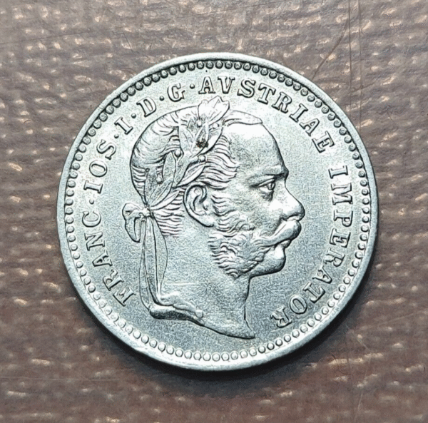 AUSTRIA FRANZ JOSEPH I 10 KREUZER 1872 EBC