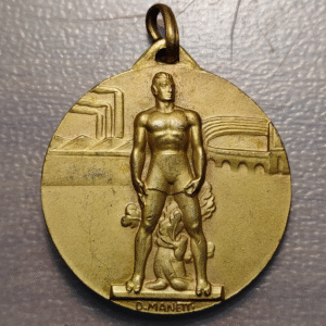 ITALIA MEDALLA PERIODO MUSSOLINI OND 46x37mm 17,91g