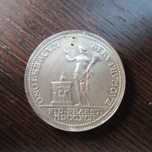 MEDALLA ALEMANIA PRUSSIA BRANDENBURG 1792 FRIEDRICH WILHELM II ANSBACH BAYRENT