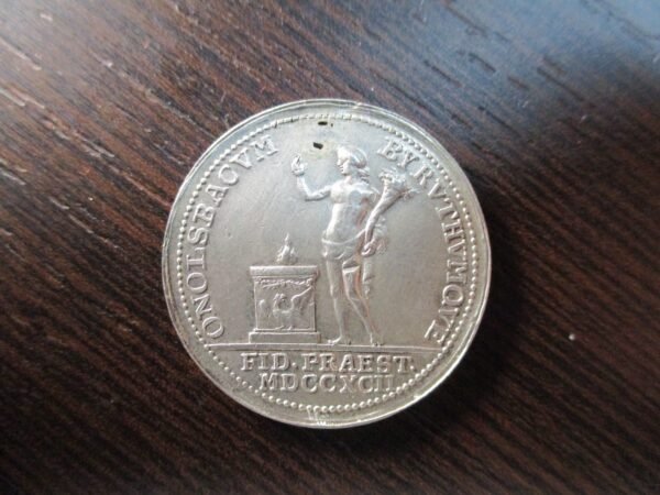 MEDALLA ALEMANIA PRUSSIA BRANDENBURG 1792 FRIEDRICH WILHELM II ANSBACH BAYRENT