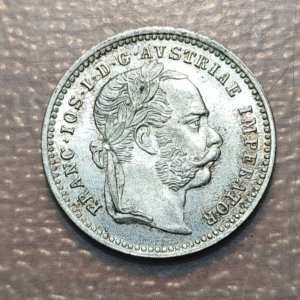 AUSTRIA FRANZ JOSEPH I 10 KREUZER 1872 EBC