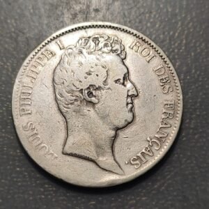 FRANCIA FRANCE LUIS FELIPE I 5 FRANCOS 5 FRANCS 1831 MA MARSELLA CANTO INCUSO