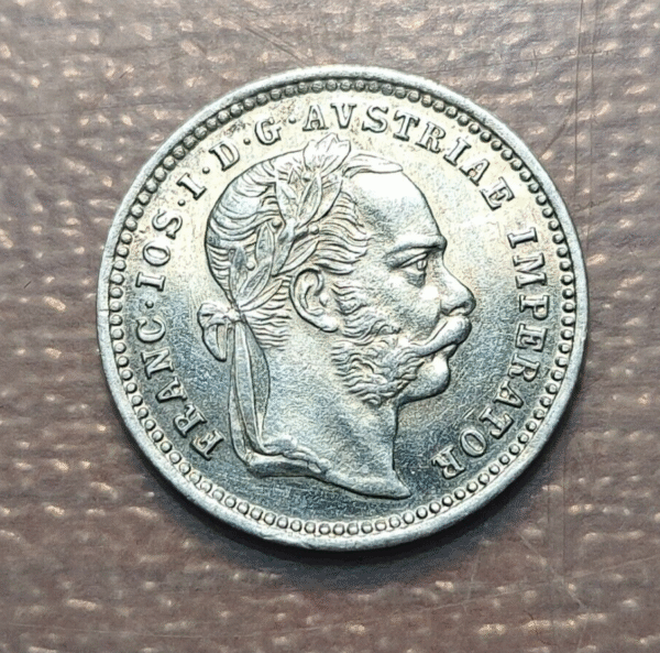 AUSTRIA FRANZ JOSEPH I 10 KREUZER 1872 EBC/EBC+