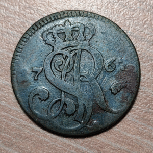 POLAND POLONIA LITHUANIA STANISLAW AUGUST PONIATOWSKI GROSZ KORONNY 1767