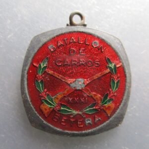 MEDALLA BATALLON DE CARROS XXXI  BETERA - VALENCIA FALTA ESMALTE AL CENTRO