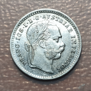 AUSTRIA FRANZ JOSEPH I 10 KREUZER 1872 EBC/EBC+