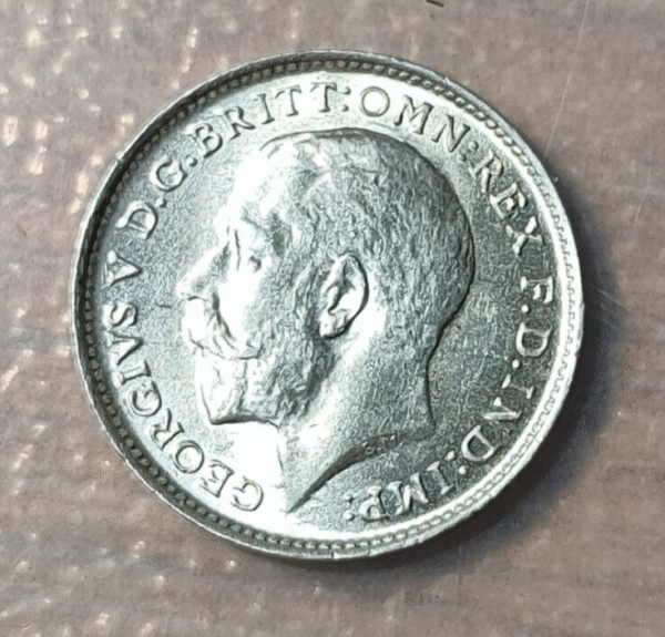 GREAT BRITAIN GRAN BRETAÑA GEORGE V 3 PENCE 1912 SC UNC
