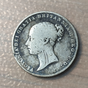 GREAT BRITAIN GRAN BRETAÑA VICTORIA 6 PENCE 1859 BC/BC+