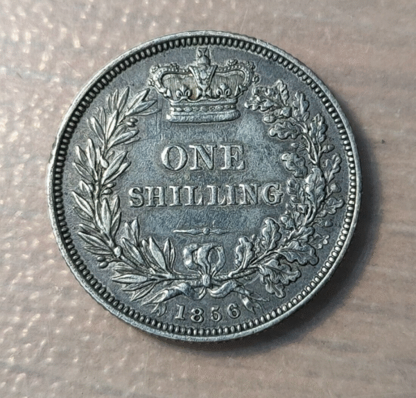 GREAT BRITAIN GRAN BRETAÑA VICTORIA SHILLING 1856 MBC+ - Imagen 2