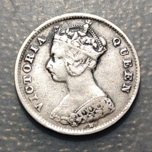 HONG KONG 10 CENTS 1900 H