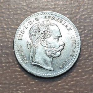 AUSTRIA FRANZ JOSEPH I 10 KREUZER 1872 EBC/EBC+
