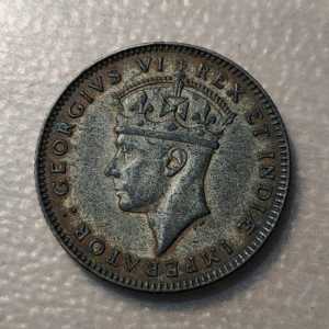 EAST AFRICA GEORGE VI 50 CENTS 1942 MBC