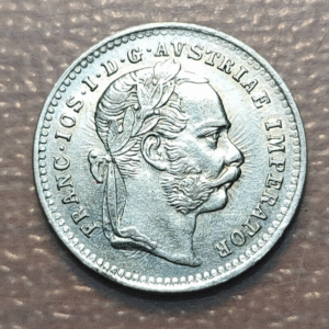 AUSTRIA FRANZ JOSEPH I 10 KREUZER 1872 EBC/EBC+