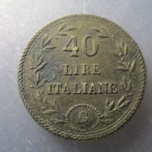 PONDERAL COIN WEIGHT ITALIA CERDEÑA SABOYA SAVOIA O NAPOLEON 40 LIRE 12,90 g