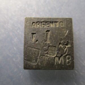 REINO DE ITALIA UMBERTO I PONDERAL COIN WEIGHT 1 LIRA CONTRAMARCA 1884-86 5,02 g