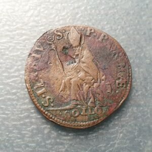 ITALIA DUCADO PARMA ODOARDO FARNESE SOLDO S/F SAN ILARIO CONTRAMARCA CORONA BC+