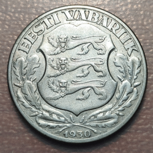 ESTONIA 2 KROONI 1930 RAYAS MBC