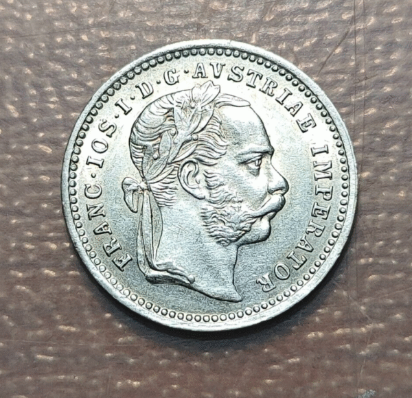 AUSTRIA FRANZ JOSEPH I 10 KREUZER 1872 EBC+