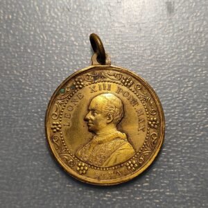 MEDALLA RELIGIOSA JUBILEO 1887 -  PAPA LEON XIII / PLAZA SAN PEDRO