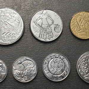 SAN MARINO 1973 SERIE ANUAL MONEDAS  1+2+5+10+20+50+100 LIRE SC UNC