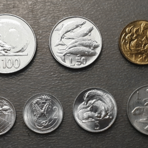 SAN MARINO 1975 SERIE ANUAL MONEDAS  1+2+5+10+20+50+100 LIRE SC UNC