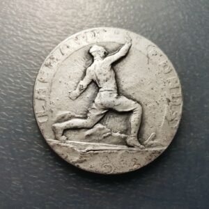 SWITZERLAND - LA CHAUX DE FONDS - NEUCHATEL SKI RACES 1913 SILVER MEDAL 40 mm