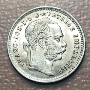 AUSTRIA FRANZ JOSEPH I 10 KREUZER 1872 SC UNC