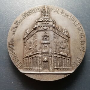 VALENCIA MEDALLA 1978 BANCO 100 AÑOS CAJA AHORROS VALENCIA V. DESAMPARADOS 60 mm