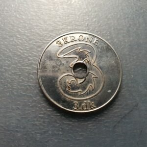 DINAMARCA MEDALLA FICHA PUBLICITARIA 3 KRONER COMPAÑIA TELEFONICA 3 - 33 mm