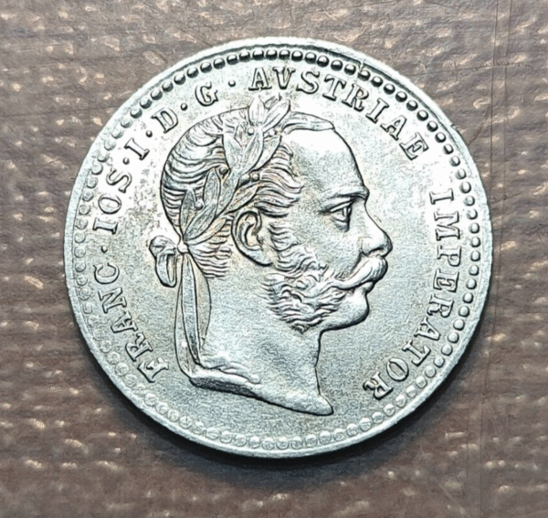AUSTRIA FRANZ JOSEPH I 10 KREUZER 1872 SC UNC