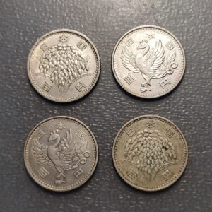 JAPON JAPAN LOTE 4 MONEDAS PLATA