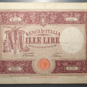 ITALIA 1000 LIRE 12/07/1946 BC ARREGLO DETRAS