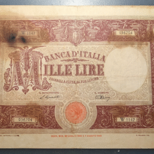 ITALIA 1000 LIRE 12/10/1946 P72c BC