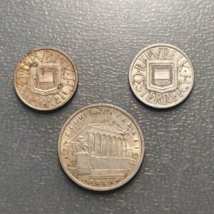 AUSTRIA LOTE 3 MONEDAS PLATA