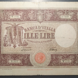 ITALIA 1000 LIRE 12/10/1946 P72c BC+