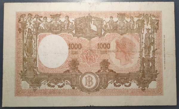 ITALIA 1000 LIRE 12/10/1946 P72c BC+ - Imagen 2