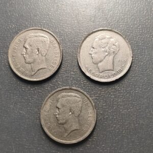 BELGICA BELGIUM LOTE 3 MONEDAS NIQUEL