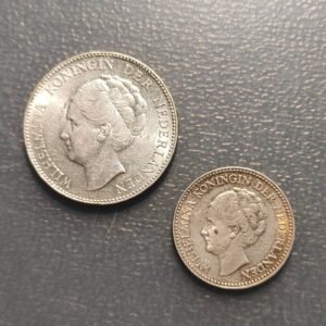 PAISES BAJOS NETHERLANDS LOTE 2 MONEDAS PLATA