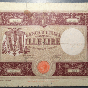 ITALIA 1000 LIRE 22/09/1943 BC