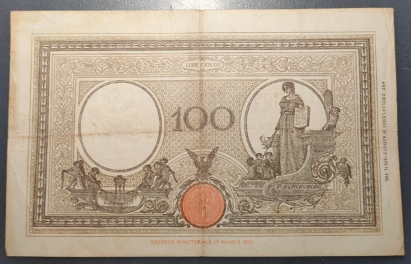 ITALIA 100 LIRE 09/12/1942 MBC - Imagen 2