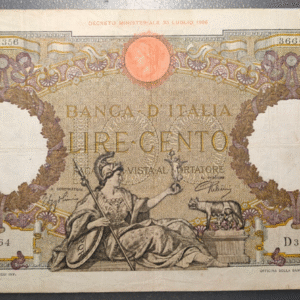 ITALIA 100 LIRE 21/10/1938 MBC-