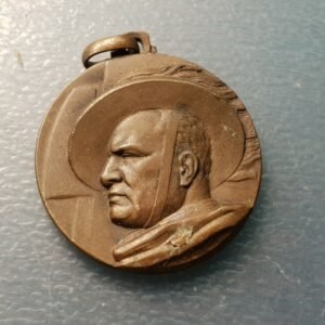 ITALIA MUSSOLINI MEDALLA 1934 ENCUENTRO NACIONAL BERSAGLIERI 35X32 mm